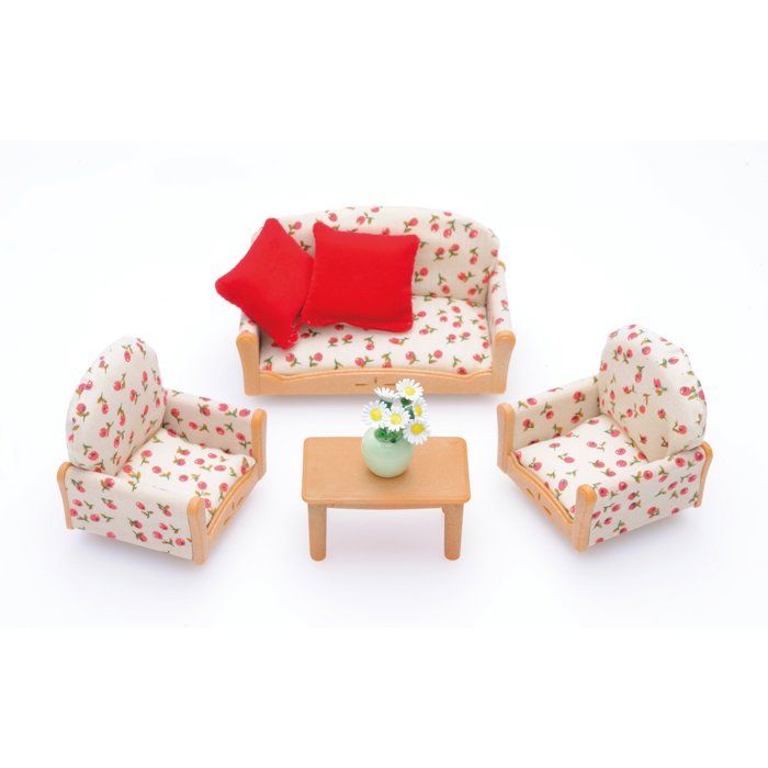 SYLVANIAN FAMILIES 4464 Sofa + 2 Armchairs + Table