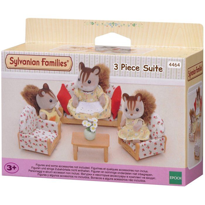 SYLVANIAN FAMILIES 4464 Sofa + 2 Armchairs + Table