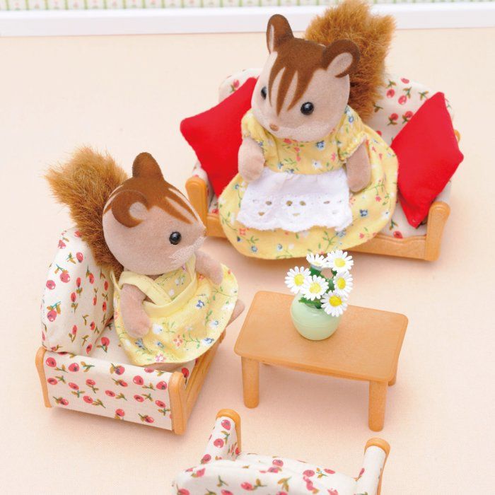 SYLVANIAN FAMILIES 4464 Sofa + 2 Armchairs + Table