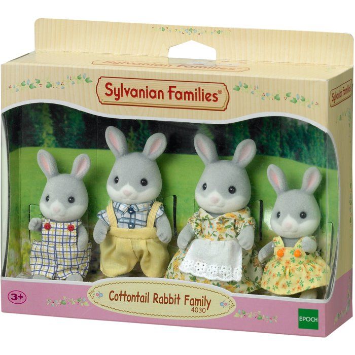 SYLVANIAN FAMILIES 3134 Family Gray Rabbit