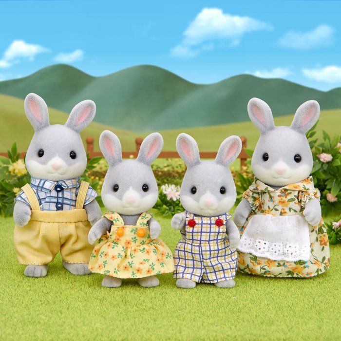SYLVANIAN FAMILIES 3134 Family Gray Rabbit