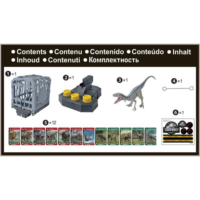 Board game with T-Rex and cage - EPOCH - Jurassic World Cage Breaker