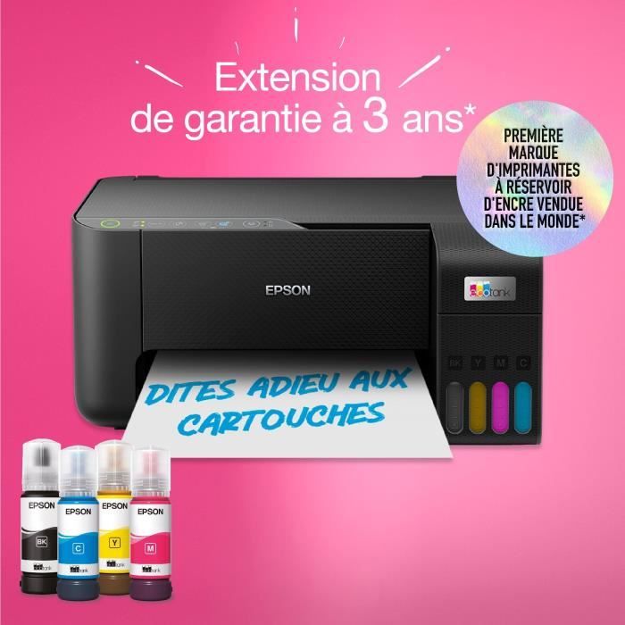 A4 Multifunction Printer - EPSON - Ecotank ET-2860 - Wi-Fi - Equipped with ink tanks