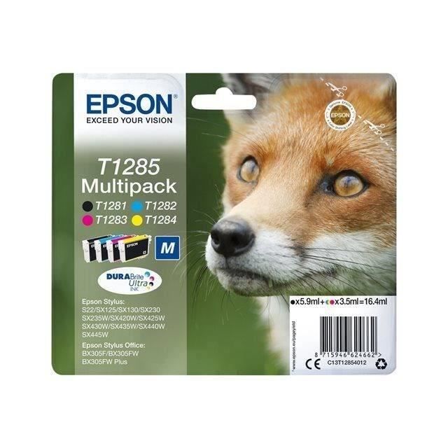 EPSON Multipack T1285 - Fox - Black, Cyan, Magenta, Yellow