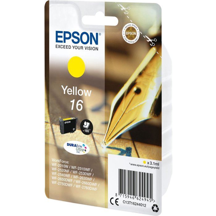 EPSON Pack of 1 Cartridge - Yellow - Standard 3.1ml - Blister