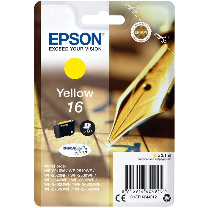 EPSON Pack of 1 Cartridge - Yellow - Standard 3.1ml - Blister