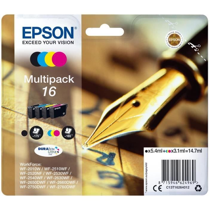 EPSON 16 Pen Cartridge - Black and Tri-Color - 14.7ml