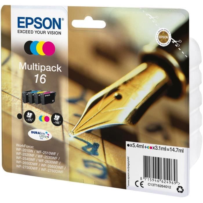 EPSON 16 Pen Cartridge - Black and Tri-Color - 14.7ml