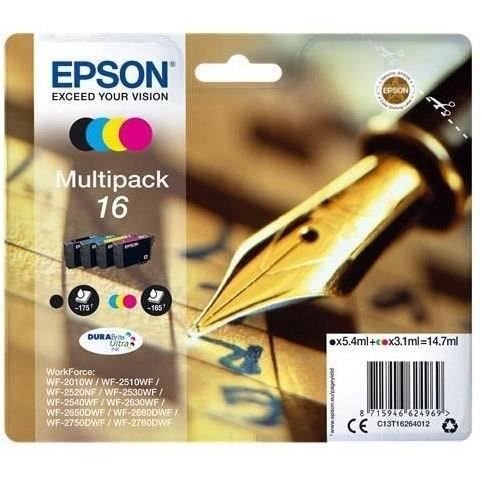 EPSON 16 Pen Cartridge - Black and Tri-Color - 14.7ml