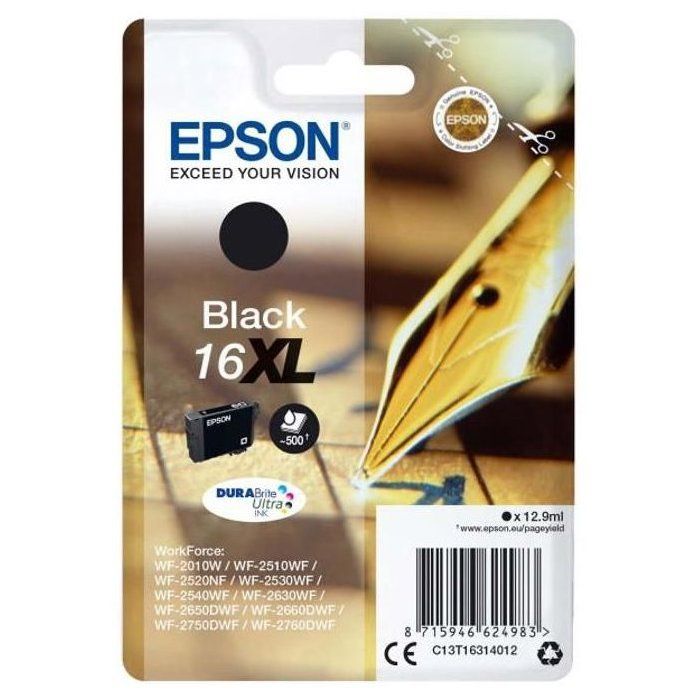 EPSON 16XL Cartridge - Black - 12.9ml - 500 pages