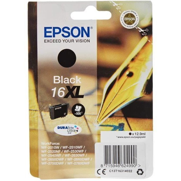 EPSON 16XL Cartridge - Black - 12.9ml - 500 pages
