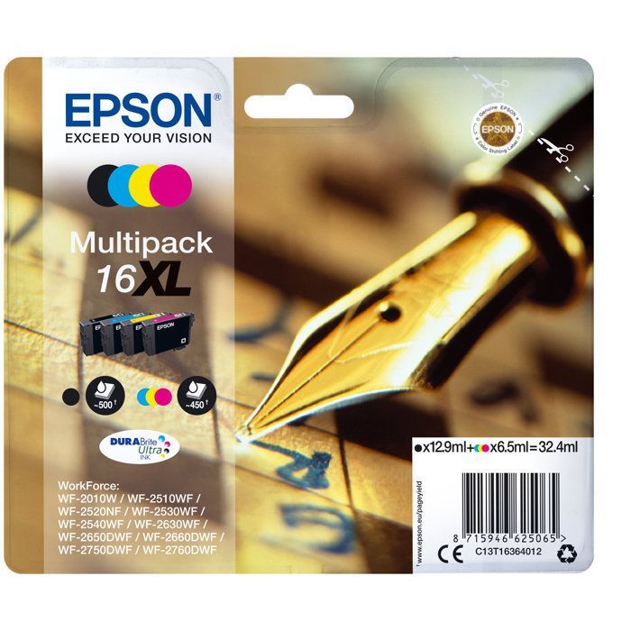 EPSON 16XL Cartridge - Black and Tri-Color - 32.4ml