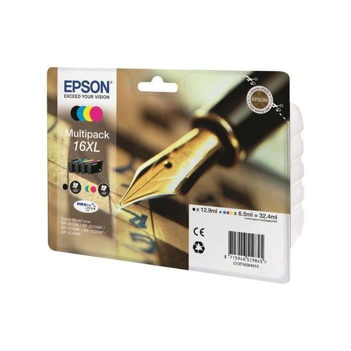 EPSON 16XL Cartridge - Black and Tri-Color - 32.4ml