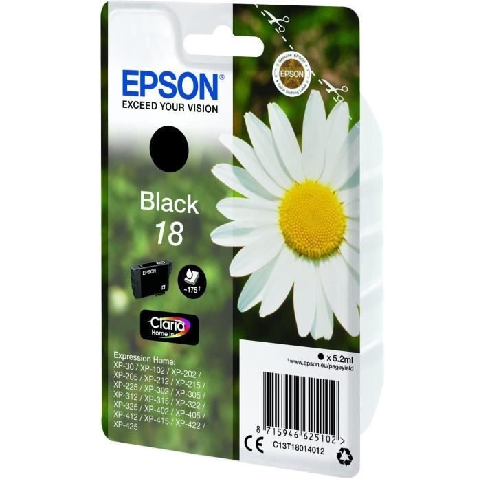 EPSON T1801 Cartridge - Daisy - Black