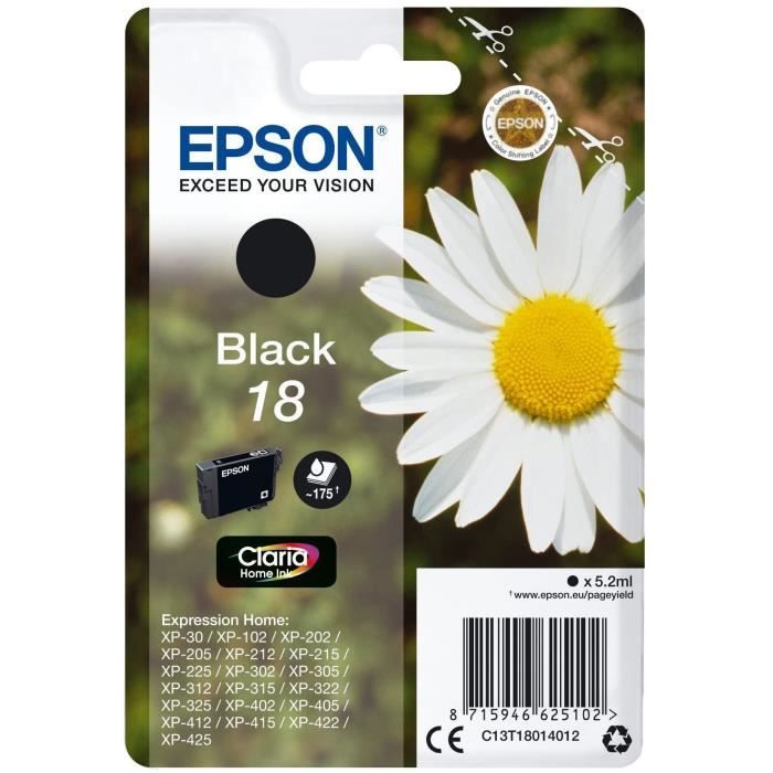 EPSON T1801 Cartridge - Daisy - Black