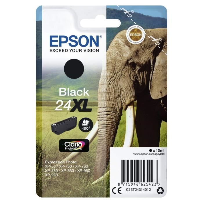 EPSON T2431 Cartridge - Elephant - Black XL