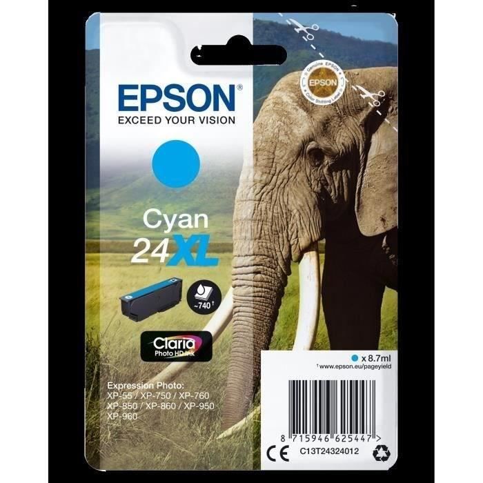 EPSON Cartridge T2432 - Elephant - Cyan XL