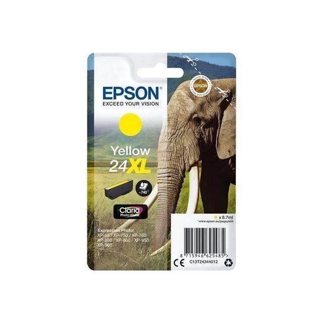 EPSON T2434 Cartridge - Elephant - Yellow XL