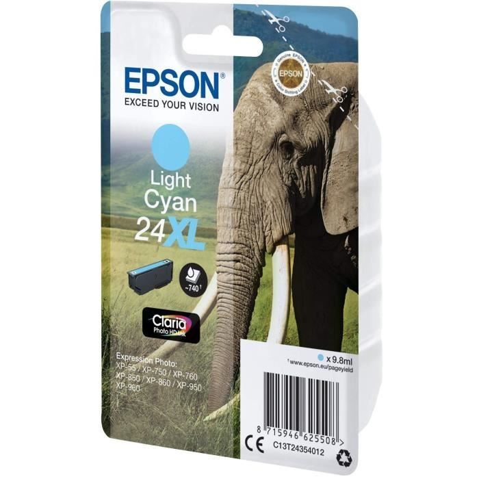 EPSON Cartridge T2435 - Elephant - Light Cyan XL