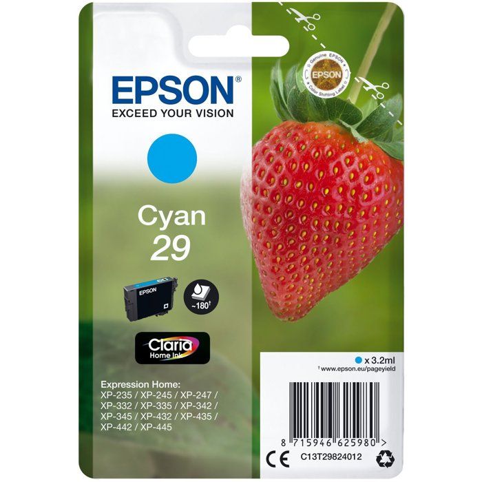 EPSON Cartridge T2982 - Strawberry - Cyan