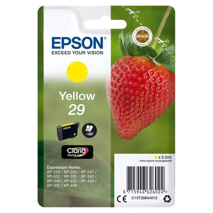 EPSON T2984 Cartridge - Strawberry - Yellow