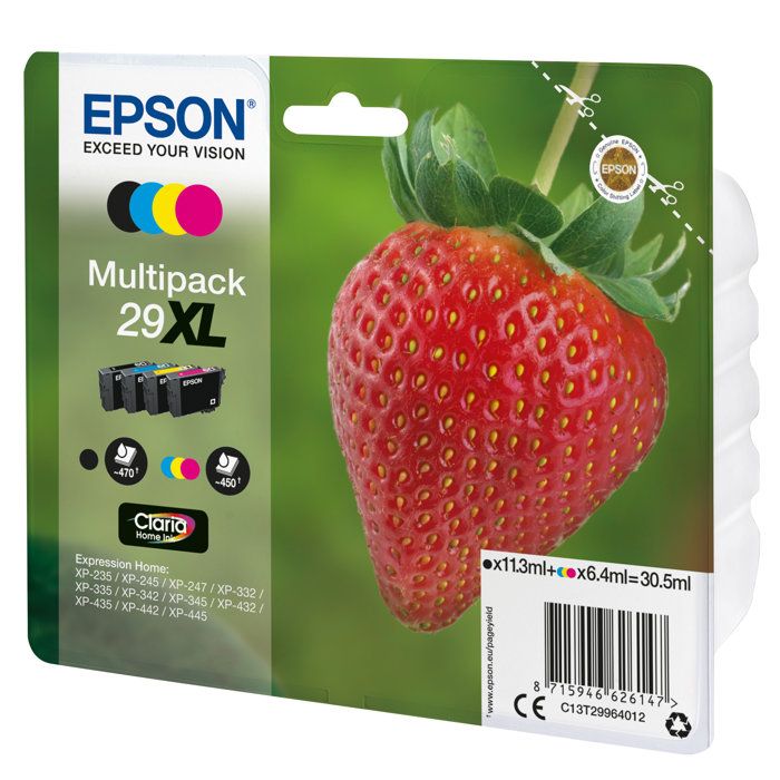 EPSON Multipack T2996 - Strawberry - Black, Cyan, Magenta, Yellow XL