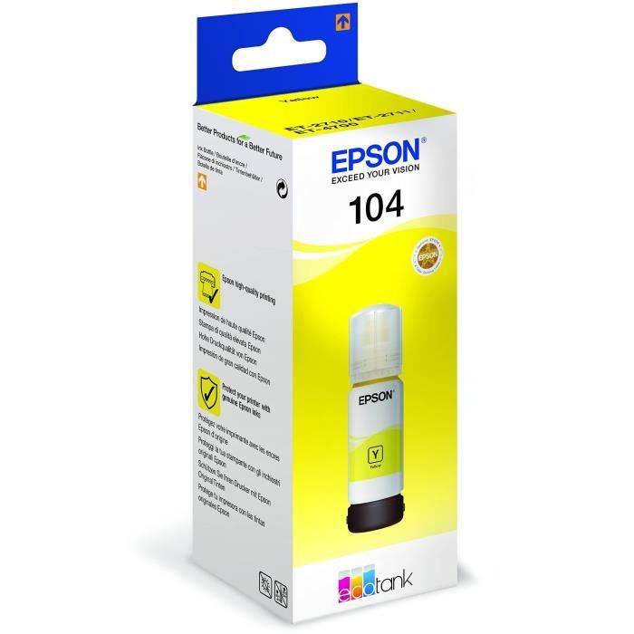 EPSON Epson EcoTank 104 Ink Refill Kit - Yellow - Inkjet - 7500 Pages - 1 Unit (s)