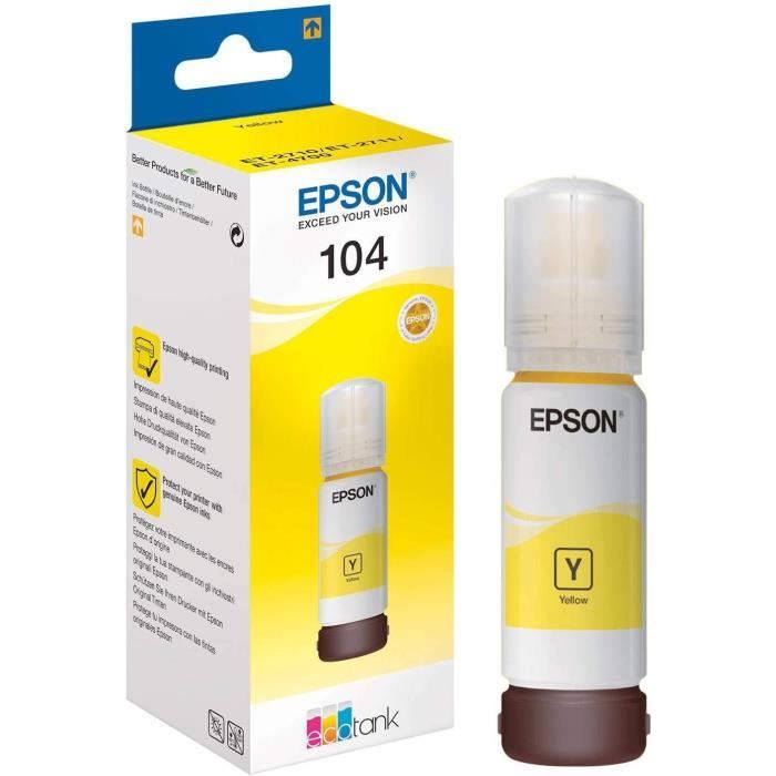 EPSON Epson EcoTank 104 Ink Refill Kit - Yellow - Inkjet - 7500 Pages - 1 Unit (s)