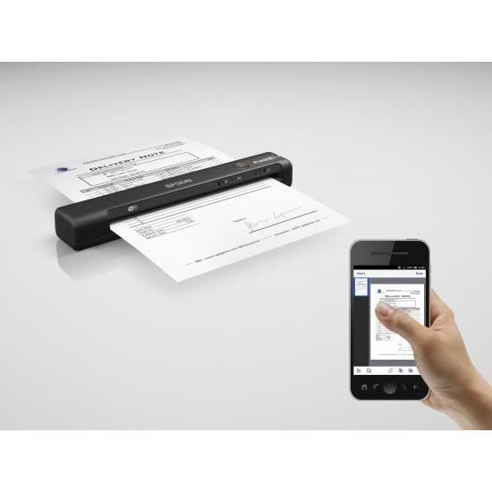EPSON Epson WorkForce ES-60W sheet feed scanner - Optical resolution 600 dpi - 16 bit color - USB