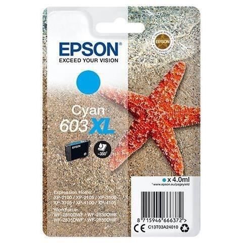 EPSON Inkjet Cartridge Singlepack 603XL Ink - Cyan