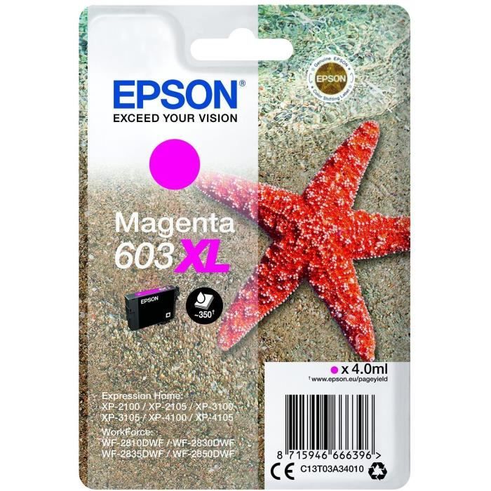 EPSON Inkjet Cartridge Singlepack 603XL Ink - Magenta