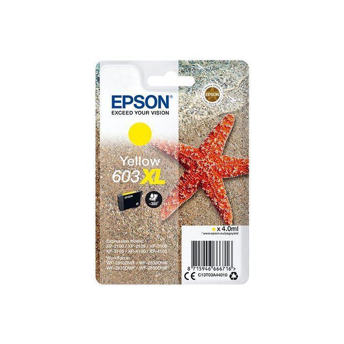 EPSON Inkjet Singlepack 603XL Ink - Yellow