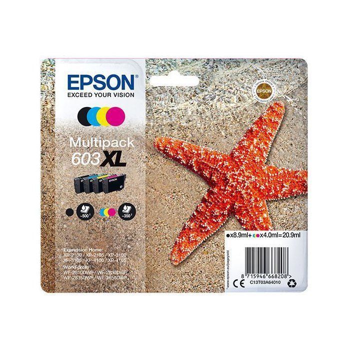 EPSON 603XL Ink Multipack 4-color Ink Cartridge - Black, Cyan, Magenta, Yellow