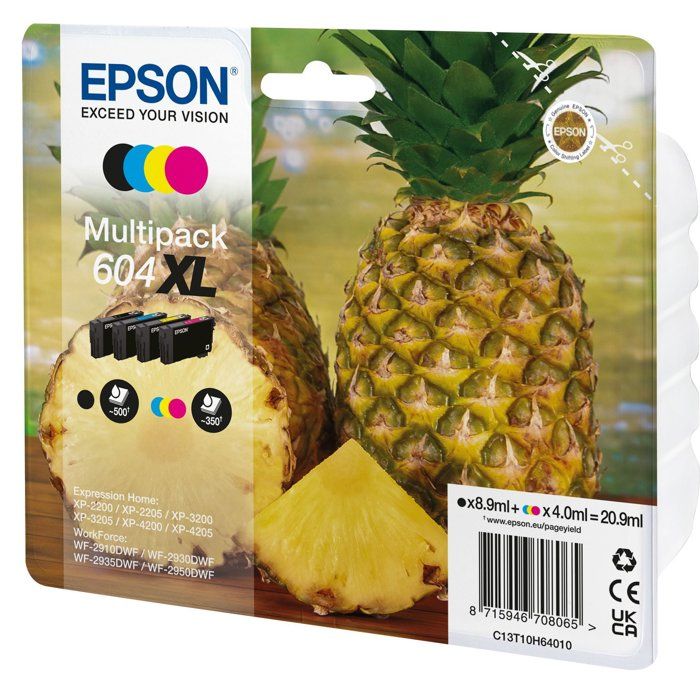 Ink - EPSON - Multipack 4 colors - High capacity - Compatible Expression Home XP-4200