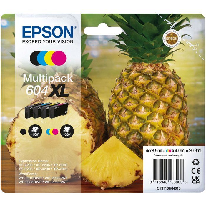 Ink - EPSON - Multipack 4 colors - High capacity - Compatible Expression Home XP-4200