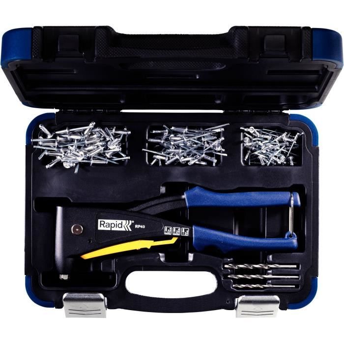 RAPID rivet pliers RP40 MULTI in box set RP40 + 5x50 rivets + 3 drills
