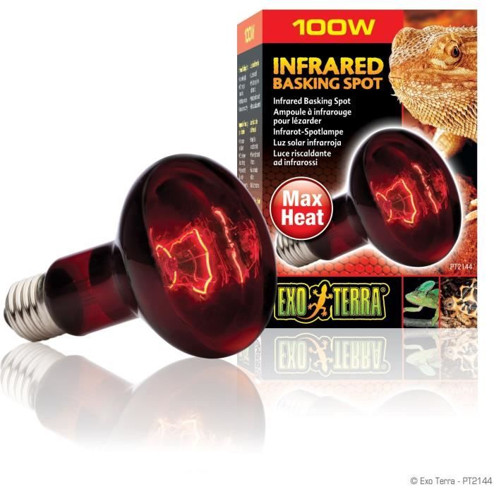 EXO TERRA Infrared Lamp Baskin Spot - 100 W - For terrarium