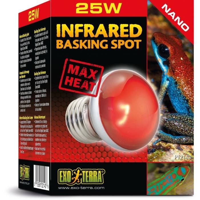 Terrarium Lamp - Exo Terra - Basking Spot Nano 25W - White - Lighting - Reptile