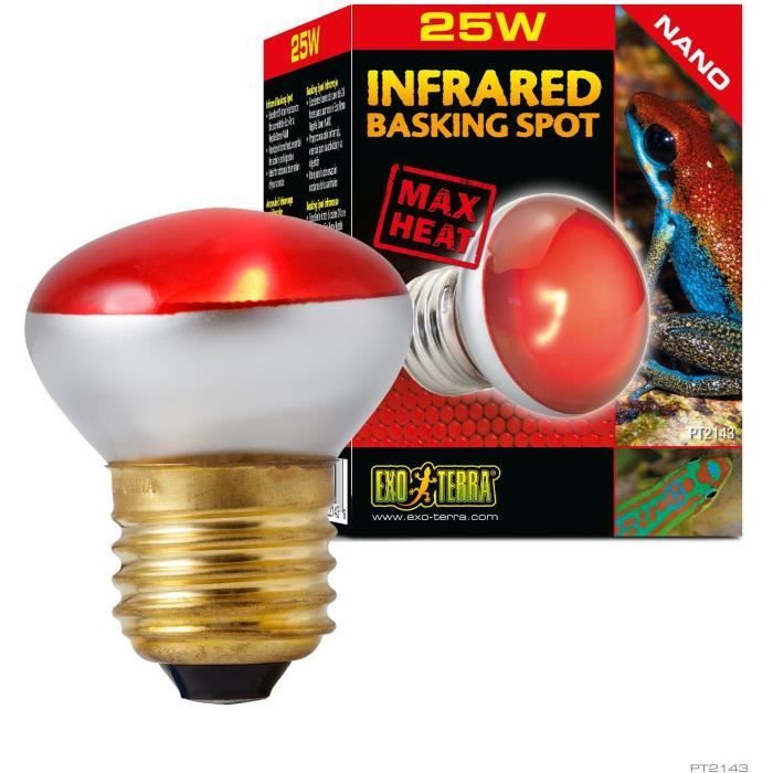 Terrarium Lamp - Exo Terra - Basking Spot Nano 25W - White - Lighting - Reptile
