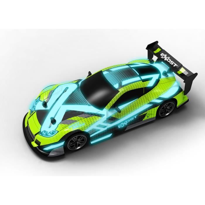 Remote Control Car - EXOST - Flash Light 1:14 - 15 km/h - 31 -5 cm - green - from 5 years old
