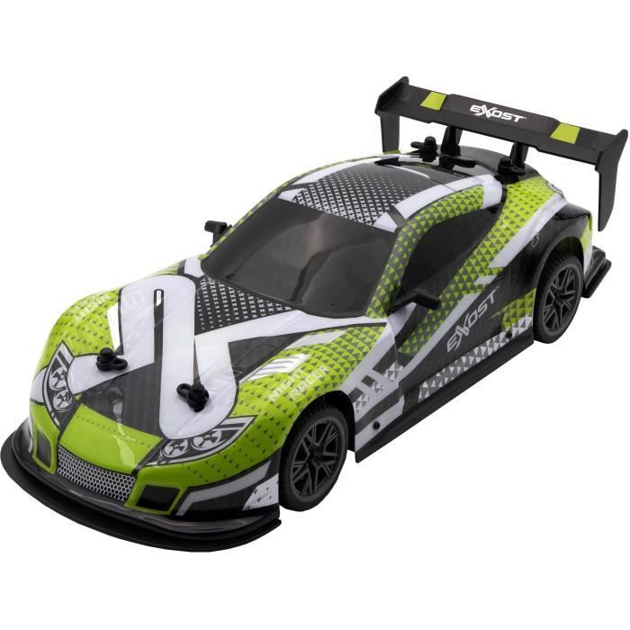 Remote Control Car - EXOST - Flash Light 1:14 - 15 km/h - 31 -5 cm - green - from 5 years old