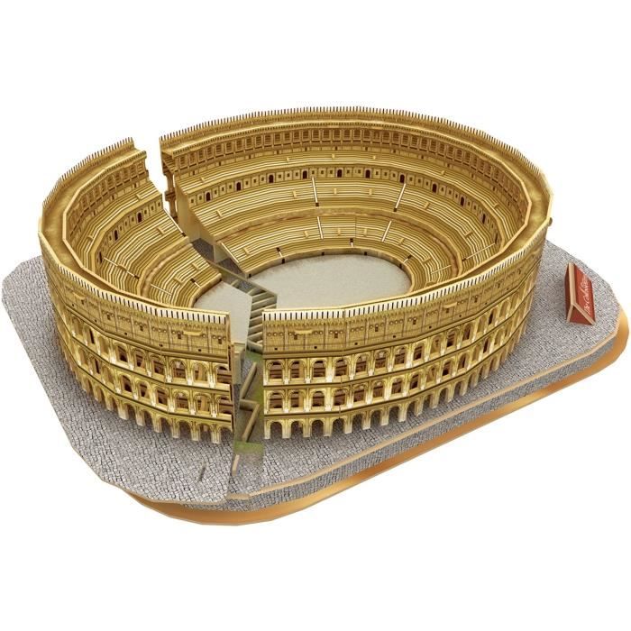 3D Light-Up Puzzle - Colosseum - Construction Game - EXPLORA - 131 Pieces - Ages 8+