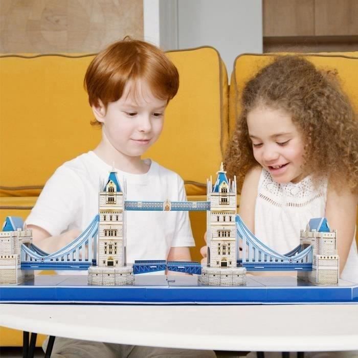 3D Puzzle - Tower Bridge - Construction Game - EXPLORA - 120 pieces - Ages 8 and up