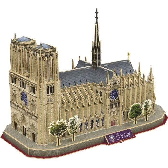 3D Puzzle - Notre Dame De Paris - Construction Game - EXPLORA - 128 pieces - Ages 8 and up