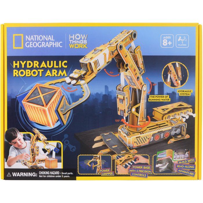 NATIONAL GEOGRAPHIC 3D Model - EXPLORA - Construction Machinery Hydraulic Clamp - 56x37 cm - From 8 years old