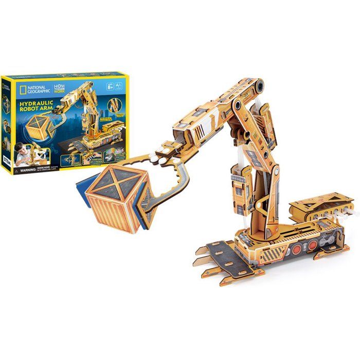 NATIONAL GEOGRAPHIC 3D Model - EXPLORA - Construction Machinery Hydraulic Clamp - 56x37 cm - From 8 years old