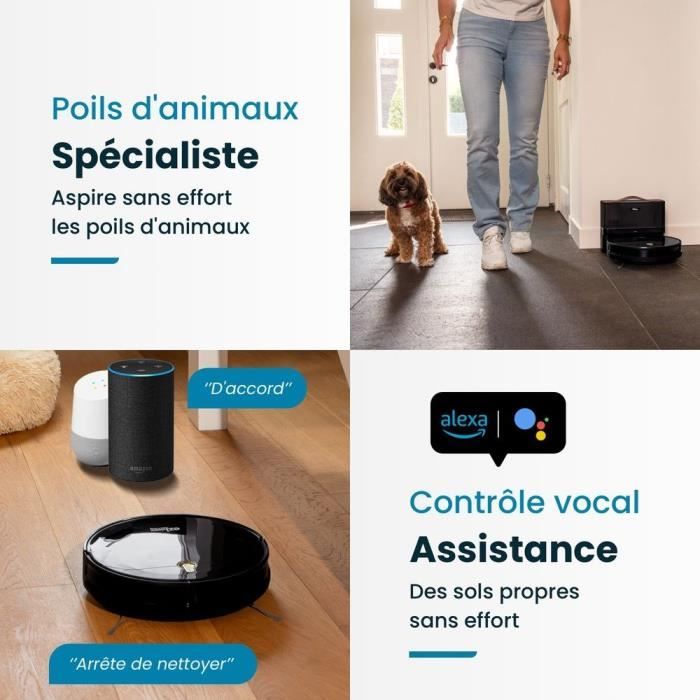 EZICLEAN I-Bot Z5 Connected Robot Vacuum Mop - 75 min - 2.6Kpa - 60-90m² - Hard floors - 0.25L