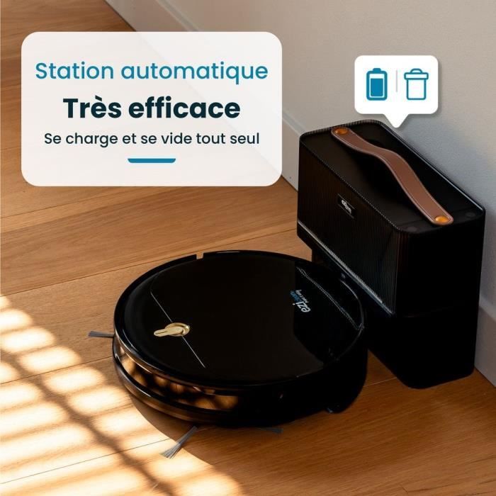 EZICLEAN I-Bot Z5 Connected Robot Vacuum Mop - 75 min - 2.6Kpa - 60-90m² - Hard floors - 0.25L