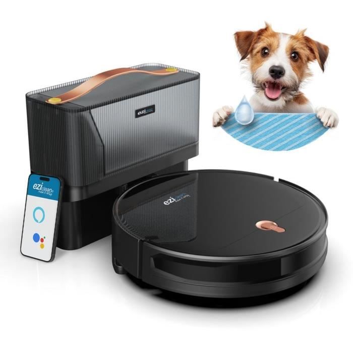 EZICLEAN I-Bot Z5 Connected Robot Vacuum Mop - 75 min - 2.6Kpa - 60-90m² - Hard floors - 0.25L