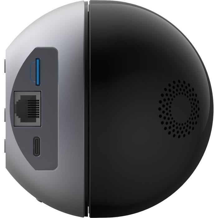 Indoor Camera - EZVIZ - E6 - 360° Vision - 5MP - Human Detection - Zoom - Night Vision - Barking/Meowing Detection